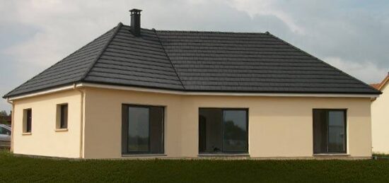 Plan de maison Surface terrain 120 m2 - 5 pièces - 4  chambres -  avec garage 