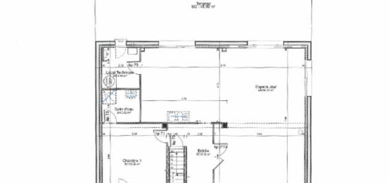 Plan de maison Surface terrain 161 m2 - 5 pièces - 4  chambres -  avec garage 