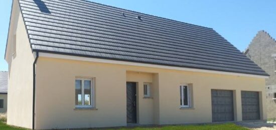Plan de maison Surface terrain 75 m2 - 3 pièces - 1  chambre -  avec garage 