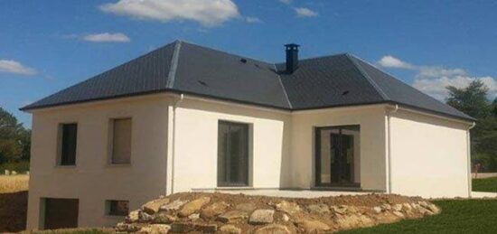 Plan de maison Surface terrain 124 m2 - 3 pièces - 2  chambres -  avec garage 