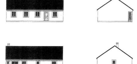 Plan de maison Surface terrain 102 m2 - 5 pièces - 4  chambres -  sans garage 