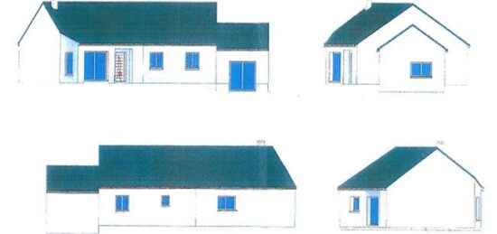 Plan de maison Surface terrain 97 m2 - 4 pièces - 3  chambres -  sans garage 