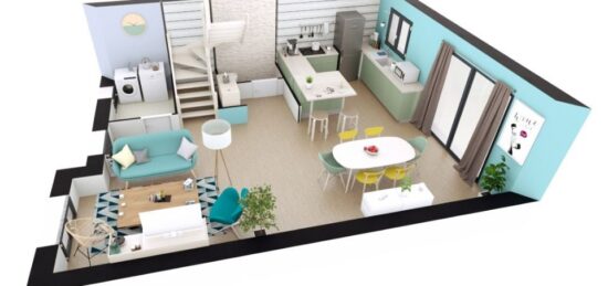 Plan de maison Surface terrain 88 m2 - 4 pièces - 3  chambres -  sans garage 