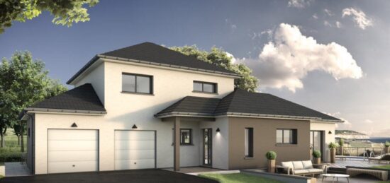 Plan de maison Surface terrain 149 m2 - 6 pièces - 4  chambres -  avec garage 