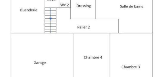 Plan de maison Surface terrain 130 m2 - 6 pièces - 4  chambres -  avec garage 
