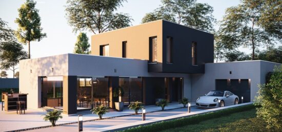 Maison neuve à Boulleville, Normandie