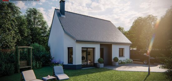 Maison neuve à Ménesqueville, Normandie