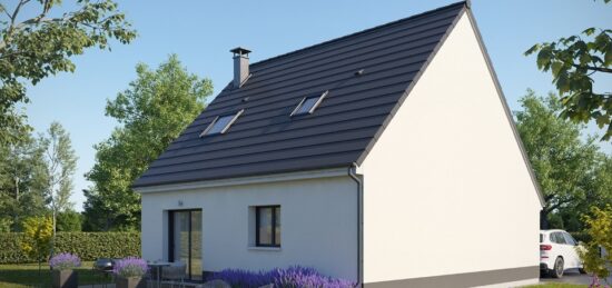 Maison neuve à Bois-l'Évêque, Normandie